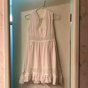 A Gorgeous V Neck White Dress